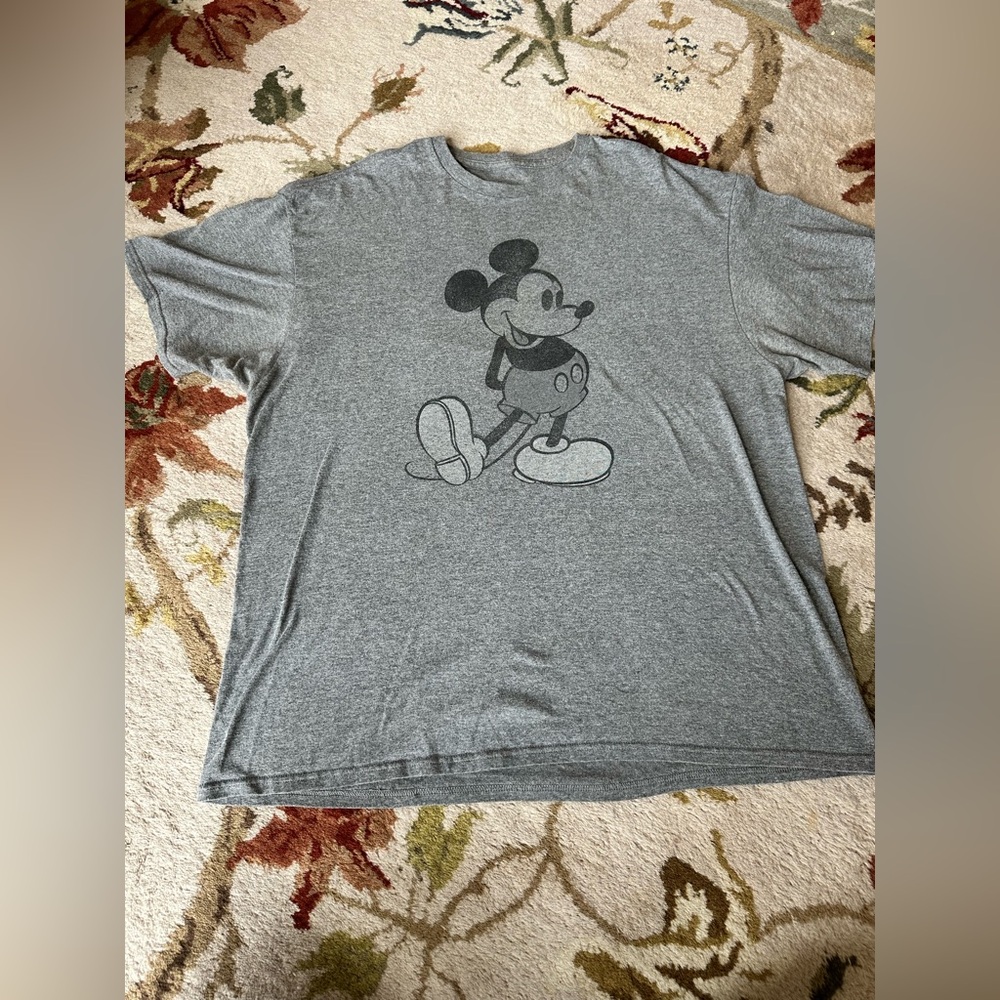 Disney Gray Mickey Mouse Short Sleeve Tee